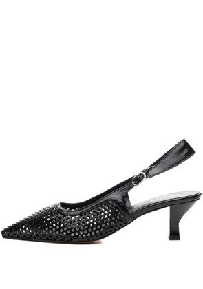 Poche Paris leather heeled sandals - Black