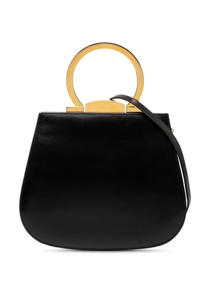 Ferragamo Pre-Owned 2010-2026 Leather Gancini Top Handle Bag satchel - Black