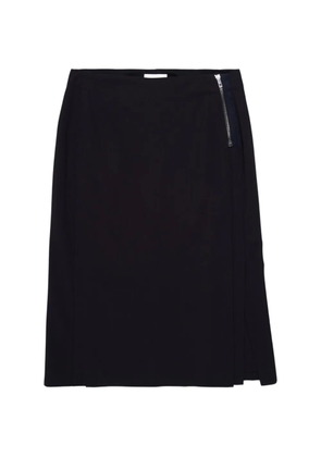 LEMAIRE zip-detail skirt - Blue