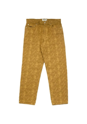 Awake NY jacquard-pattern jeans - Yellow