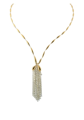 Etho Maria diamond tassel-pendant necklace - Gold