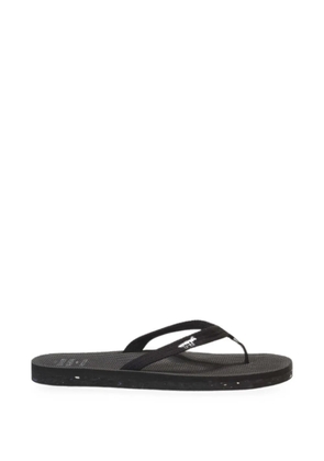 Maison Kitsuné x Indosole Easy Living fox-patch flip flops - Black