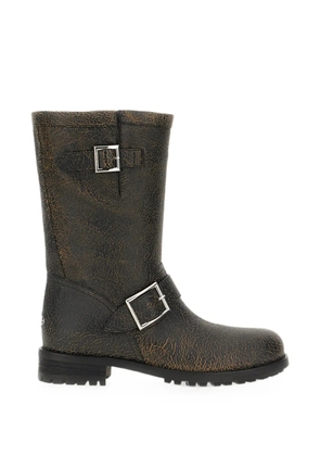 Jimmy Choo Biker Mid buckle-strap boots - Black