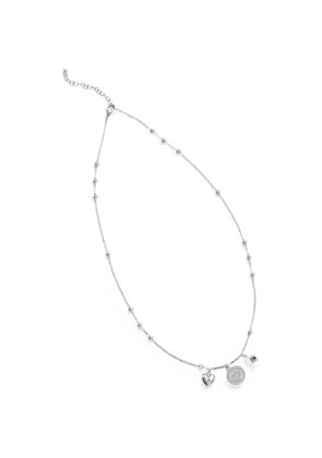 LIU JO charm-detail beaded necklace - Silver