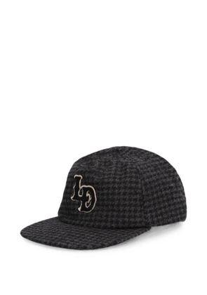 Les Deux houndstooth-pattern baseball cap - Black