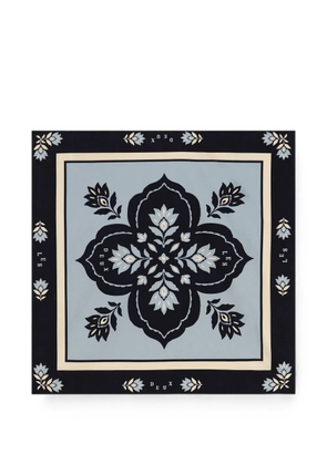 Les Deux floral-print scarf - Blue