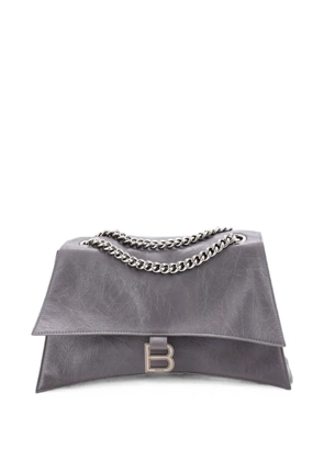 Balenciaga Pre-Owned Crush Chain Flap Bag Leather Medium shoulder bag - Grey