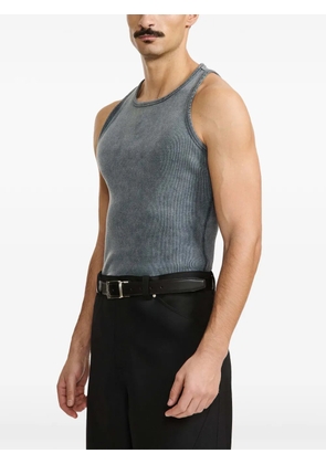 LGN LOUIS GABRIEL NOUCHI washed-effect ribbed tank top - Blue