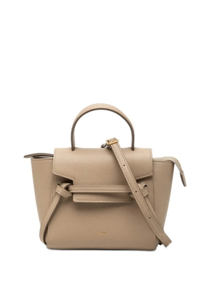 Celine Pre-Owned 2020 Pico Grained Calfskin Belt Bag satchel - Neutrals