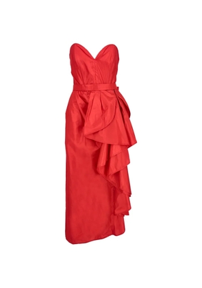 Dalila Di Lazzaro sweetheart-neck maxi dress - Red