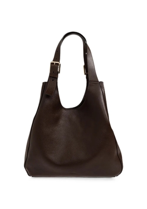 Furla buckle-detail leather shoulder bag - Brown