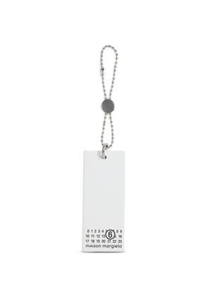 MM6 Maison Margiela Numeric tag keyring - White