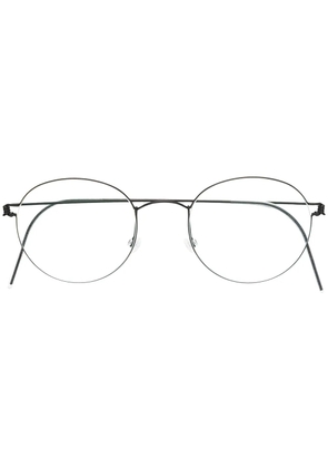 Lindberg round frame optical glasses - Metallic