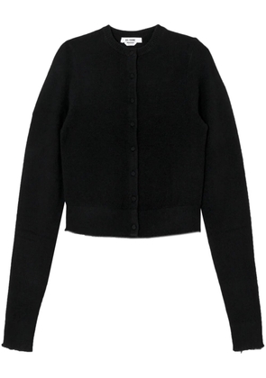 RE/DONE crew-neck cashmere cardigan - Black