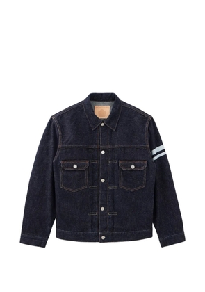 Momotaro Classic stripe-detail denim jacket - Blue