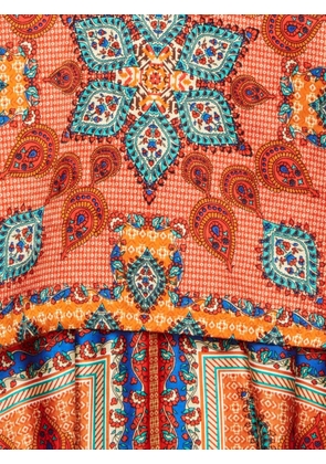 Torn By Ronny Kobo floral paisley-print maxi dress - Orange