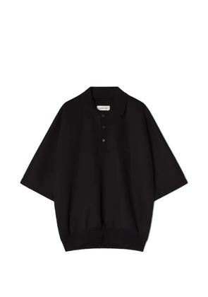 Lanvin short-sleeve polo shirt - Black
