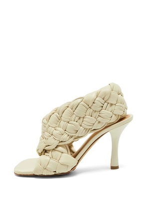 Bottega Veneta Pre-Owned Intrecciato square-toe sandals - Neutrals