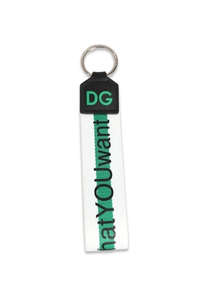 Dolce & Gabbana DG logo keychain - White