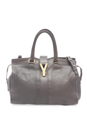 Saint Laurent Pre-Owned 2000s Y line Cabas handbag - Brown