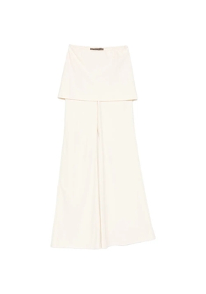 Enza Costa twill apron-style trousers - Neutrals