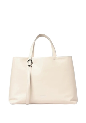 Emporio Armani Deva leather tote bag - Neutrals