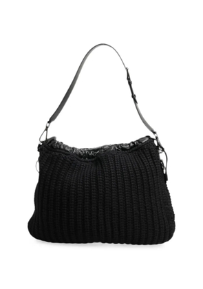 Dolce & Gabbana knitted-design shoulder bag - Black