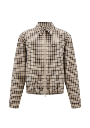 Ferragamo check bomber jacket - Neutrals