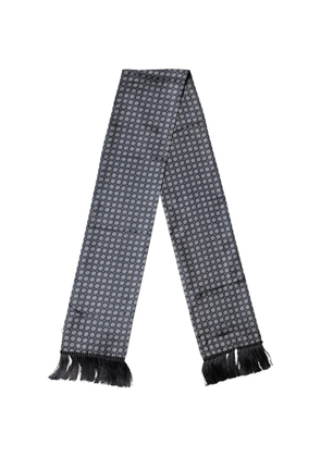 Dolce & Gabbana geometric-patterned fringed scarf - Blue