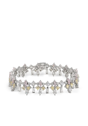 Anabela Chan Diamond Fleur-De-Lys Bracelet - Silver