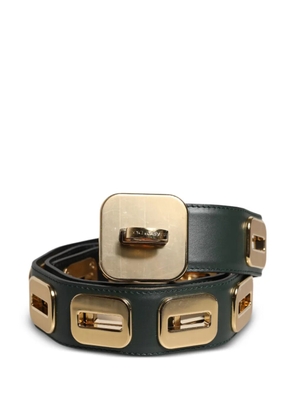 Dolce & Gabbana cut-out leather belt - Green