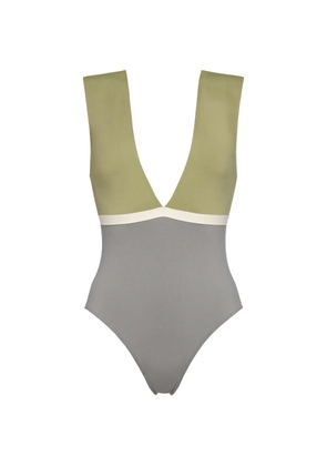 ERES Macadamia V-neck panelled swimsuit - Grey