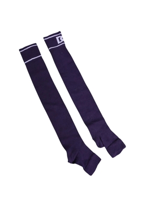 Dolce & Gabbana DG logo ribbed socks - Purple