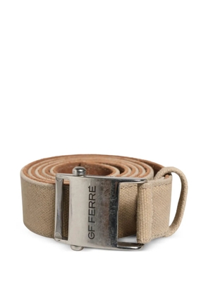 Gianfranco Ferré logo-engraved belt - Neutrals