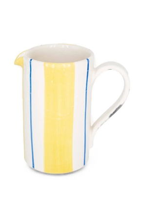 CAFÉ KITSUNÉ x Popolo striped ceramic vase - White