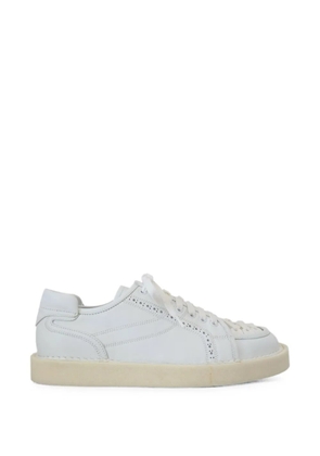 Dolce & Gabbana perforated-detail leather sneakers - White