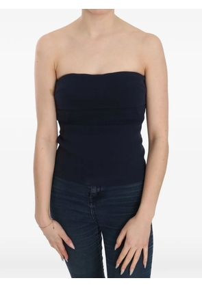 Costume National strapless zip-back top - Blue