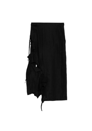 Yohji Yamamoto jagged skirt - Black