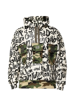 Dolce & Gabbana DGMania graffiti-print hoodie - White