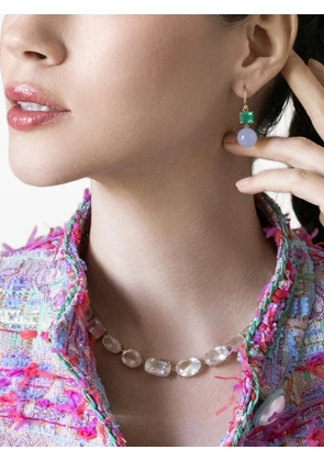 Irene Neuwirth Gumball emerald and chalcedony earrings - Gold