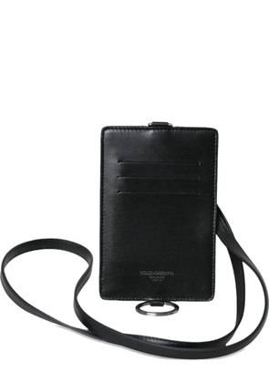 Dolce & Gabbana lanyard zip-around wallet - Black