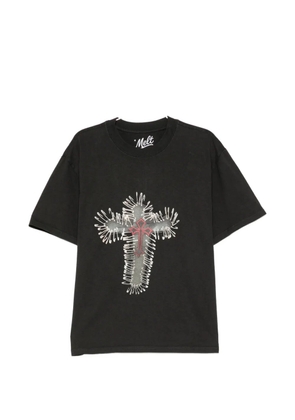 Melt graphic-print T-shirt - Black