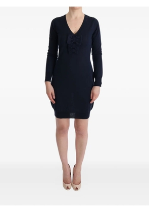 MARGHI LO' bow-detail mini dress - Blue