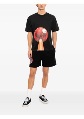 Melt graphic-print shorts - Black