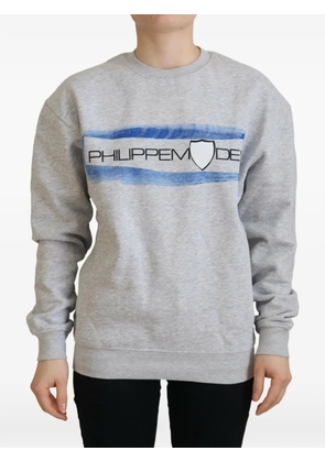 Philippe Model Paris logo-print sweatshirt - Grey