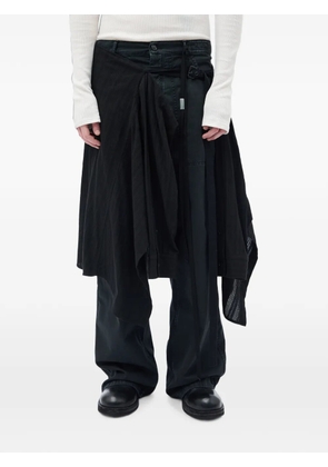 Ann Demeulemeester Aldrik shirt-apron midi skirt - Black