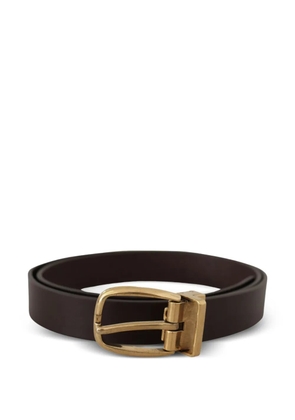 Dolce & Gabbana buckle-fastening leather belt - Brown