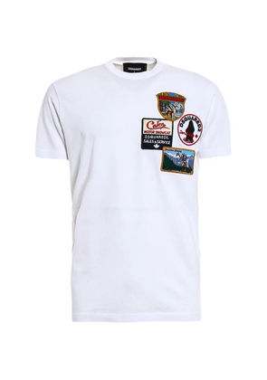 DSQUARED2 patch-detail T-shirt - White