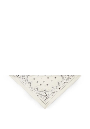 Tory Burch beaded bandana triangle scarf - Neutrals