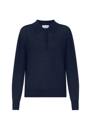 LouLou de Saison Miles cashmere polo top - Blue